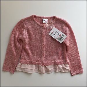 NWT Prenatal Slubby Knit Cardigan